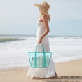 thumbnail image 4 of Ganfancp Bolsa de Playa de Malla para Mujeres Bolsa de Playa Grande Bolsa de Playa Reutilizable para Mujeres Bolsa de Piscina para El Mar Cosa de Playa para Vacaciones Multifuncional Ofertas Del Día, 4 of 6
