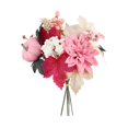 thumbnail image 3 of Thanksgiving Autumn Simulated Flower Pick Set, Fall Floral Stems, Fake Fall Flowers, Artificial Flower Arrangement, 16 Inch No-Maintenance Bundled Arrangement with Pink Dahlia,, 3 of 7