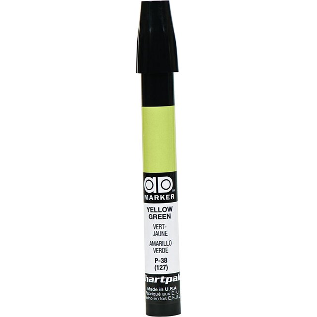 The Original Chartpak AD Marcador, punta trib, amarillo verde, 1 cada uno (P38) SHIRET Hogar
