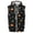 Dark Gray, variant on Delconic Mens Halloween Print Sleeveless Zip Up Hoodie Vest Casual Vintage American Style Lightweight Fleece Hooded Outerwear Black L