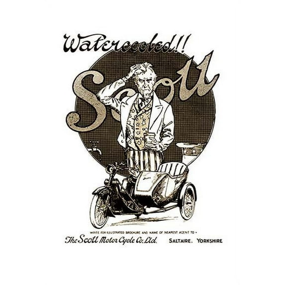 Watercooled Scott Museum quality giclee print canvas wrap(20" x 30")