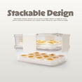 thumbnail image 3 of Cook with Color 2-Level Egg Carrier with Ice Packs for Chilled Storage, Holds up to 24 Eggs, Portable Food Storage Container with Locking Lid and Carry Handles, BPA-Free, Reusable, Dishwasher Safe, 3 of 7