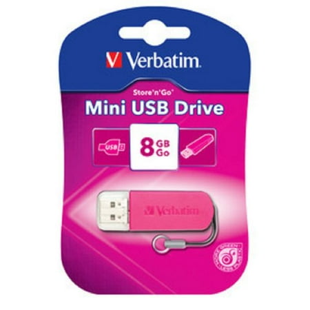 Verbatim 49830 8gb Store N Go Mini Flash Driveext Usb 2.0 Pink With Cap Verbatim 49830 8gb Store N Go Mini Flash Driveext Usb 2.0 Pink With Cap