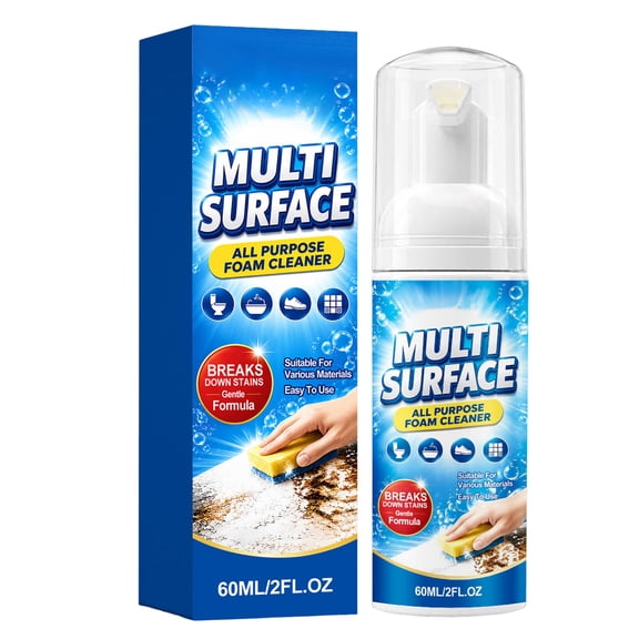 CZSCPDAW 60ml All-Purpose Enzyme Foam Cleaner for Car Interior, Kitchen, Bathroom, Tile and Household Surfaces