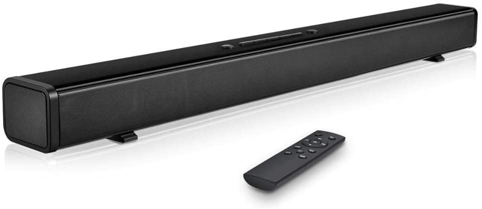 110dB AUX Coax Subwoofer Soundbar for TV Bluetooth 5.0 Soundbar for TV APAFISH 32 Inch 2.0 TV Wired & Wireless Home Theater Audio Stereo Sound Bar 3D Surround Sound Optical Remote Control 