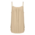 thumbnail image 4 of Weikingp Womens Tank Tops with Built in Bra Tank Tops Yoga Tank Top Women's Tanks & Camis Spaghetti Strap Tank Top Sports Bra Tank Top Camisoles with Built in Bra Plus Size Tops Beige S, 4 of 7