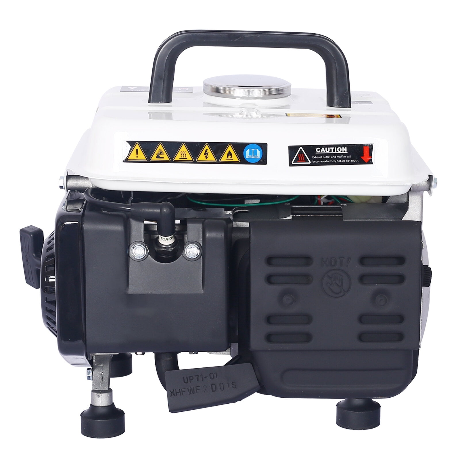 900W Portable Gas Generator, 71CC 2-Stroke EPA Compliant Outdoor Generator with Low Noise for Camping, Home & Emergency Use