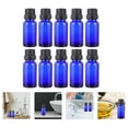 thumbnail image 3 of MasteelfCA 12PCS 30ml Blue Empty Essential Oil Bottle Simple Large Lid Drop Hole Sub Bottle, 3 of 7