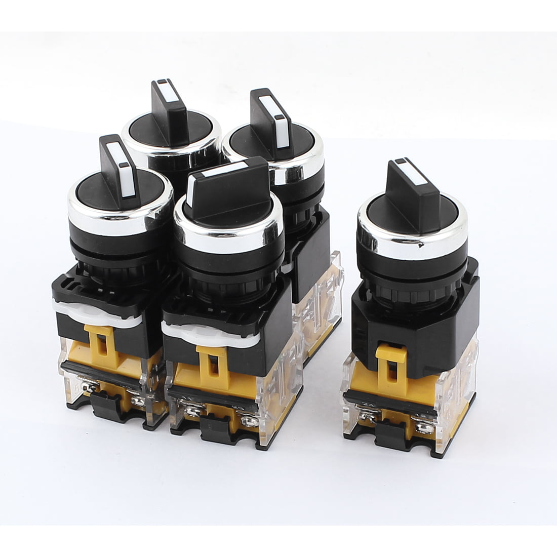 Details about   AC 380V 10A 2 Positions DPST Rotary Selector Select Switch Latching Lock 5 Pcs 