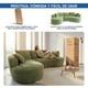 thumbnail image 2 of Sala Modular en Forma de L de 3 Plazas con Diseño Curvo | Chloe Verde | Tapizado en Tela Suave y Resistente con Cojines Decorativos, 2 of 9