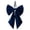 Dark Blue, variant on Large White Bow Christmas Decoration Giant Bow Decor Velvet Ribbon Ornament, 9.8 x 7 Inch Christmas Tree Topper for Indoor Home Wedding Party Room Holiday Display