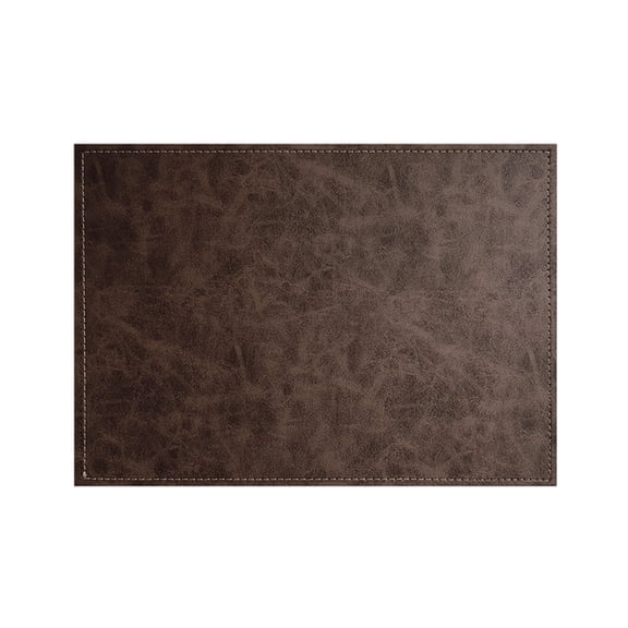 Luxurious Cloves Vegan Leather Placemats 4 Pack Look and Feel of Genuine Leather Infused with Copper