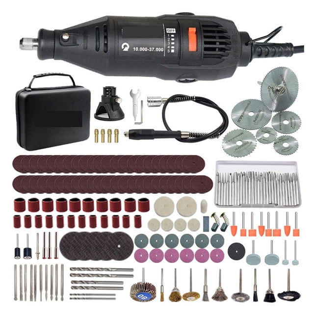 Mini Electric Drill Engraver Rotary Tool Polishing Machine 180W Power Tool Variable Speed Engraving Pen With Accessories ,Compact and Lightweight Portable
