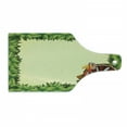 thumbnail image 1 of Thanksgiving Cutting Board, Turkey Happy Expression Foliage and Fresh Leaves, Decorative Tempered Glass Cutting and Serving Board, Wine Bottle Shape, Pale Yellow Green Brown, by Ambesonne, 1 of 1