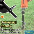 thumbnail image 3 of High-Efficiency Garden Auger Drill Bit, 8 Cm X 30 Cm, Universal Compatibility, Rapid Planter For Bulbs & More, Carbon Steel Construction, Back-Saving Design, 3 of 7