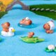 thumbnail image 1 of Mini Resin Capybaras Ornaments Tiny Animal Figurine Miniature Capybaras Figurine Birthday Cake Toppe, 1 of 5