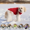 thumbnail image 4 of Windproof Dog Winter Coat Soft Dog Jacket Warm Dog Vest Cold Weather Pet Apparel for Small Medium Dogs,Wine Red,S, 4 of 7