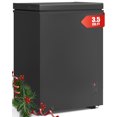 thumbnail image 1 of TABU Chest Freezer,3.5 Cu ft Deep Freezer,Garage Ready,Top Open Door,Black, 1 of 7