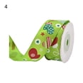 thumbnail image 2 of 1 Roll Christmas Theme Wrapping Ribbon Snowflake Pattern Polyester Wedding Gift Christmas Ribbon Party Decor, 2 of 3