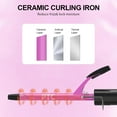 thumbnail image 4 of DAN Technology 1/2 inch Portable Small Barrel Curling Iron Wand,Dual Voltage Ceramic Barrel Curling Iron with Adjustable Temperature High Heat Tiny Curler Pink, 4 of 7