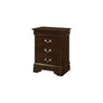 thumbnail image 2 of Homestock Vintage Visions Nightstand With Dovetailed Drawers and Traditional Design, Ideal for Storing Bedside Essentials with Lasting Durability-Color:Cappuccino,Size:3 Drawer, 2 of 6