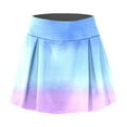 thumbnail image 3 of Vedolay Skirt Skirt for Women Basic Casual A-Line Mini Flared Stretchy Skater Party Skirt,Light Blue L, 3 of 5