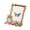 Large flower, variant on Elegant Enameled Floral Bird Metal Picture Frame With Shimmering Rhinestones And Garden Theme for Tabletop Display