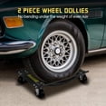 thumbnail image 2 of Metal Removable Iron Casing Car Wheel Jack 2 Piece Set, Mechanical 1500 Pound Car Slide Plate,12 Inch Wheel Vehicle Alignment Jack, Heavy Duty Roller With Ratchet Foot Pedal For Tire Car Repair Mobile, 2 of 9