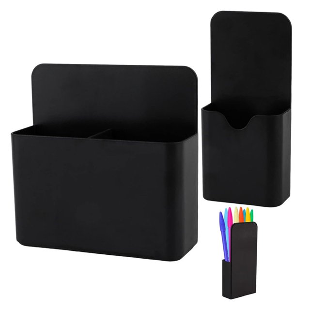 Musbetu Magnetic Pen Holder Tissue Pens Pencils Markers Multifunctional Fridge Storage Rack Office School Stationery Holder