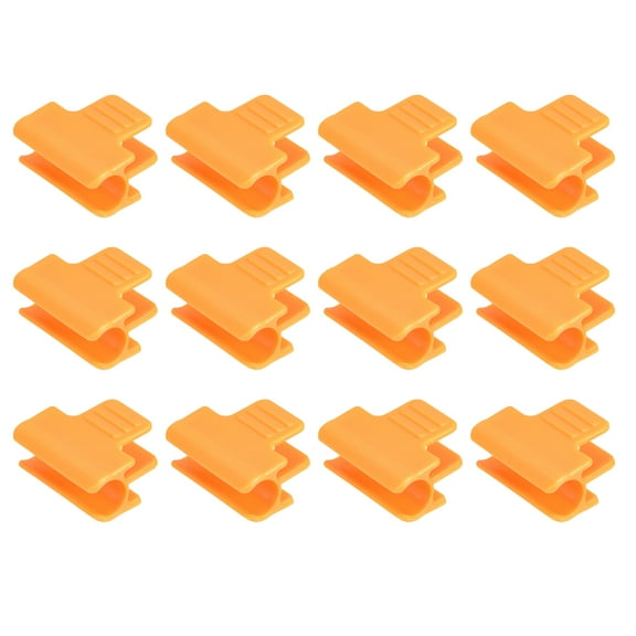 Greenhouse Clamps for 7/16" Pipe, 20 Pack Greenhouse Film Clamps(Orange)