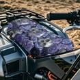 thumbnail image 3 of Uorisanigo ATV Seat Cover Waterproof Polyester Fabric, Flower Skull Print 4-Wheeler Seat Covers Compatible with Sportsman Rancher Foreman Scrambler Kodiak Grizzly Arctic Cat, 3 of 7