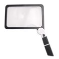 thumbnail image 1 of Full-Page 5X Magnifying Glass for Reading, Folding Lighted Magnifier with 48 LED Lights, Rectangular, 1 of 5