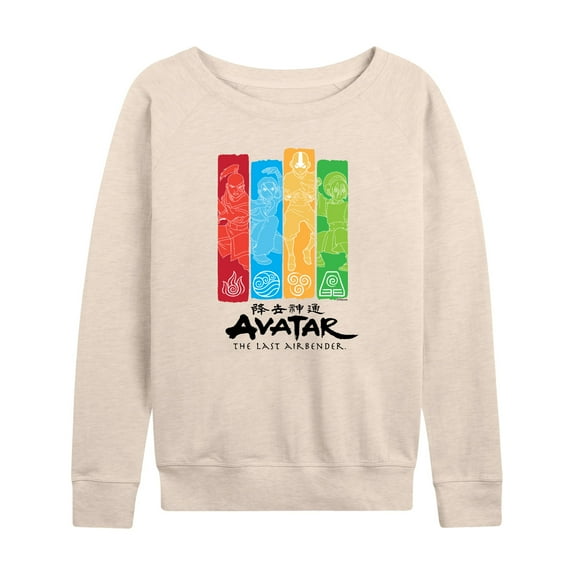 Avatar - The Last Airbender - Four Nations - Women's Lightweight French Terry Long Sleeve Shirt