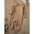 thumbnail image 3 of Coduop 2 Pack Infant Baby Bodysuit Romper Long Sleeve Jumpsuit for Newborn Girls Boys,Two Piece, 3 of 9
