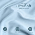 thumbnail image 4 of Bare Home Luxury Duvet Cover and Sham Set - Premium 1800 Collection - Ultra-Soft - Twin/Twin-XL, Light Blue, 2-Pieces, 4 of 10