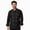 Black, variant on Double-Breasted Chef Coat, Gray, Men's