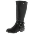 thumbnail image 1 of Madden Girl Womens Mckenzie Faux Leather Studded Riding Boots, 1 of 3