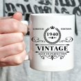 thumbnail image 6 of 1940 Birthday Gifts for Women Men - 1940 Vintage 11 oz Coffee Mug - Great 1940 Birthday Gifts for Grandpa Grandma Dad Mom Friend Sister Brother Coworker, 6 of 7