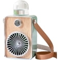 thumbnail image 1 of Mini ventilador con rociador de agua, ventilador de nebulización portátil con 3 velocidades y luz ambiental, ventilador recargable por USB para el hogar, la oficina y actividades al aire libre, 1 of 5