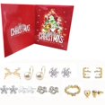 thumbnail image 4 of Calendario de Adviento 2024 Calendario de Adviento con Cuenta Regresiva para Navidad Joyero 8 Aretes 6 Anillos 6 Collares 4 Pulseras Regalos para Niñas, 4 of 5