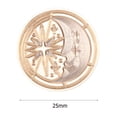 thumbnail image 2 of Sun Moon Stars Round Retro Wax Seal Stamp Head Fire Paint para invitación de boda, 2 of 6