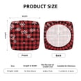 thumbnail image 5 of Vsdgher Red Buffalo Plaid Couch Cushion Covers, Sofa Covers Washable, Couch Cushion Covers, Soft Couch Covers(Don't include seat cushion)-Two Pieces, 5 of 7
