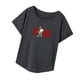 thumbnail image 3 of Camiseta para mujer, top de manga corta, camiseta básica, camiseta de cuello redondo para salida, oficina, senderismo SG, 3 of 8