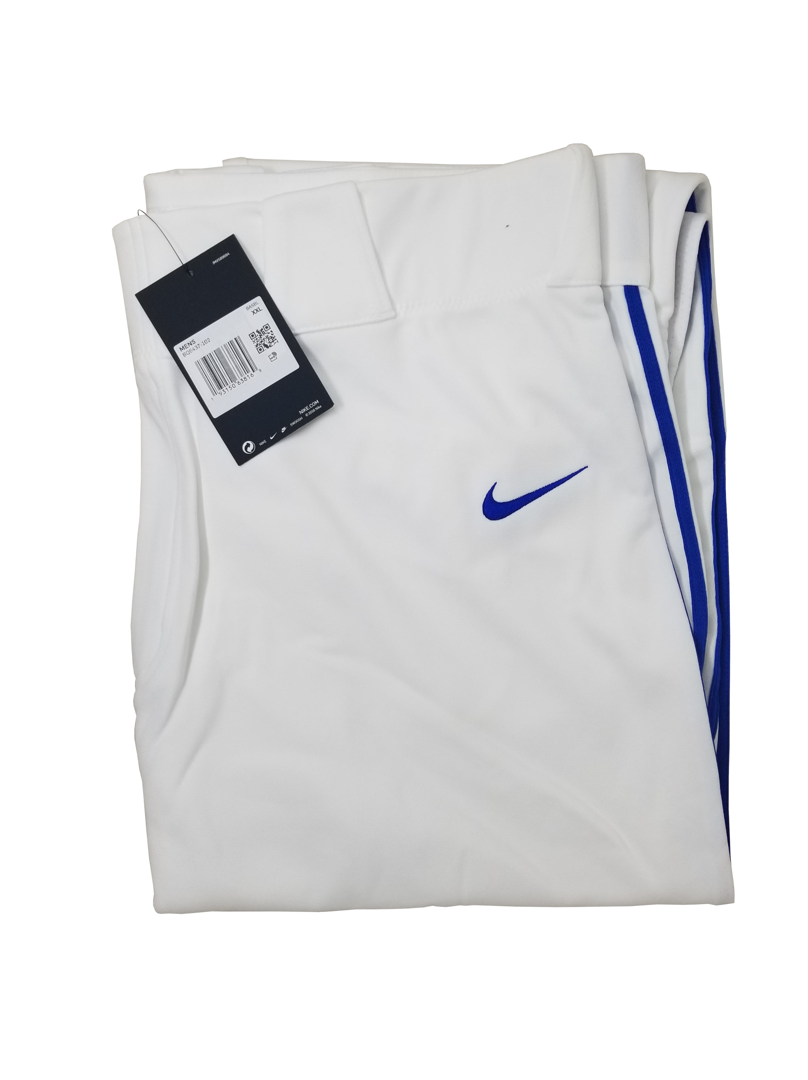 Asumir Hay una tendencia frontera Nike Men's Baseball Pant White with Blue Lining - Size XXL - Walmart.com
