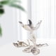 thumbnail image 3 of Soporte de exhibición de metal para de lente de cristal de cristal Minerales decorativos Base de soporte de roca para exhibición de tienda en cas Plata, 3 of 8