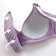 thumbnail image 5 of Honeeladyy Woman's Printing Gathered Together Daily Bra Underwear No Rims bras for women, 5 of 7