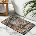 thumbnail image 4 of Experience the Comfort of our Boho Bathroom Rugs: Aztec Bath Mat, Non-Slip, Luxury Soft Absorbent Carpet in a Stunning Western Geometric Design, 20x32 Inch, 4 of 5