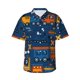 thumbnail image 1 of Balery Funny Steam Train Camisas hawaianas de manga corta para hombre, camisas playeras de corte holgado, camisas de vacaciones con botones,XX-Large, 1 of 7