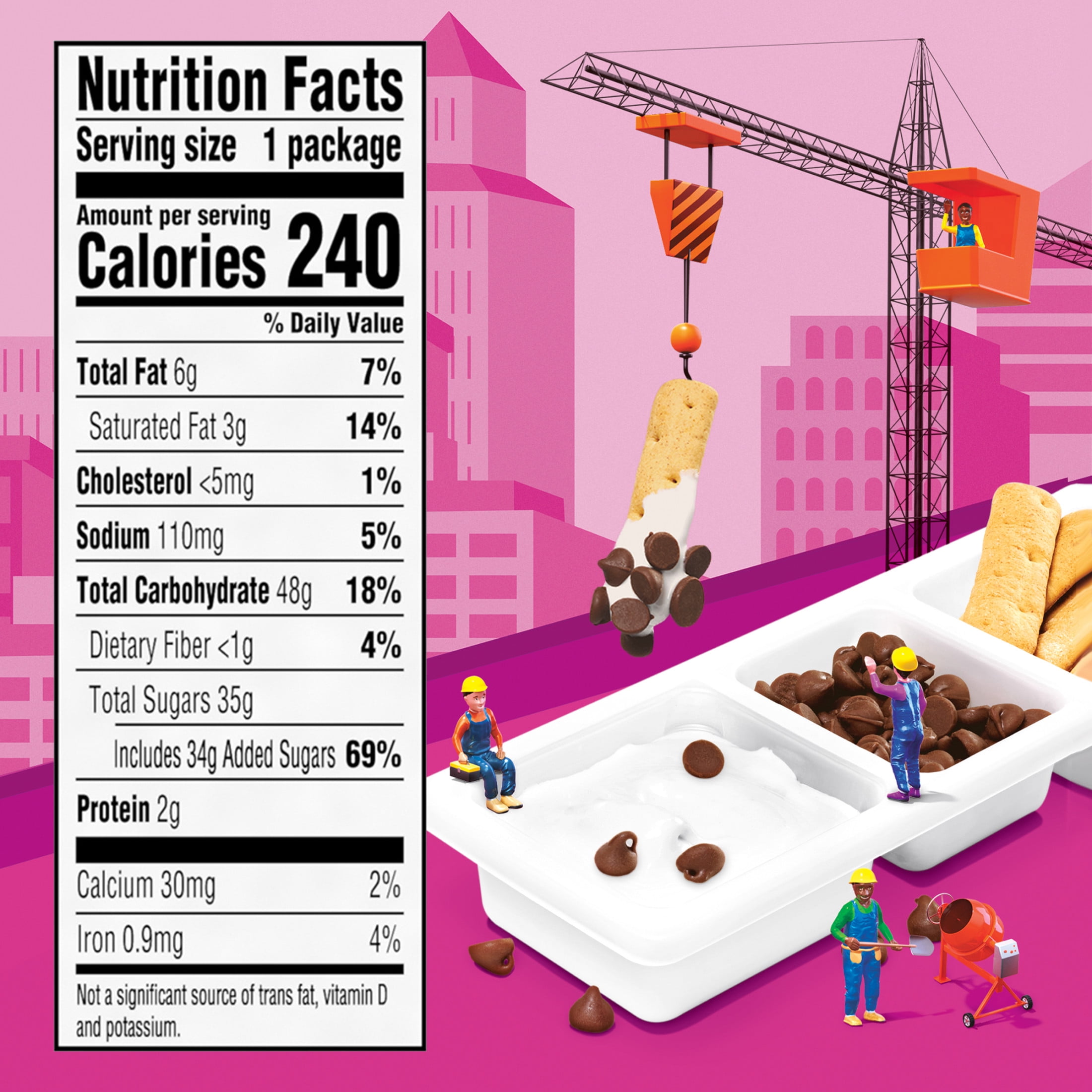 Lunchables S'mores Dippers with Marshmallow Creme, Milk Chocolate Chips and Honey Graham Sticks, 2.3 oz Tray