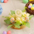 thumbnail image 2 of Centro de Mesa con de Huevos de Pascua, Decoraciones Decorativas con Flores de Pascua, Exquisita de para Decoración de Interiores, 2 of 5